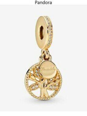 Pandora Gold Family Tree Bracelet Charm